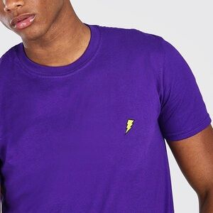 LIGHTNING BOLT EMBROIDERED T-SHIRT